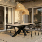 Mesa Extensível 4-6 Lugares 180-220x76cm ARCÃO