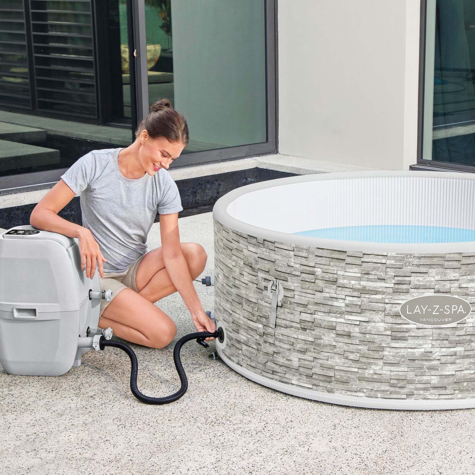 Spa insuflável com controlo por aplicação para 3-5 pessoas Lay-Z-Spa® Vancouver AirJet Plus™