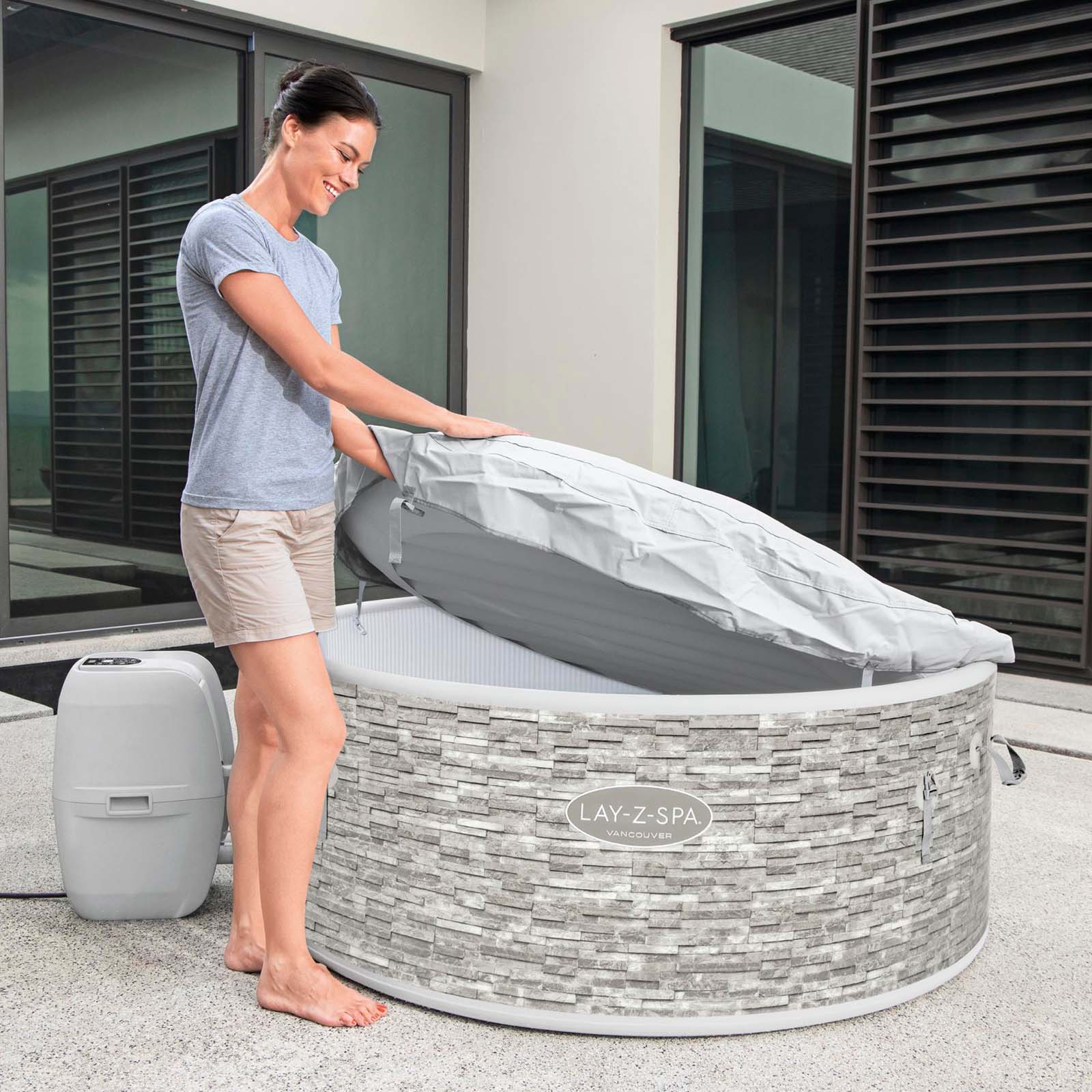 Spa insuflável com controlo por aplicação para 3-5 pessoas Lay-Z-Spa® Vancouver AirJet Plus™