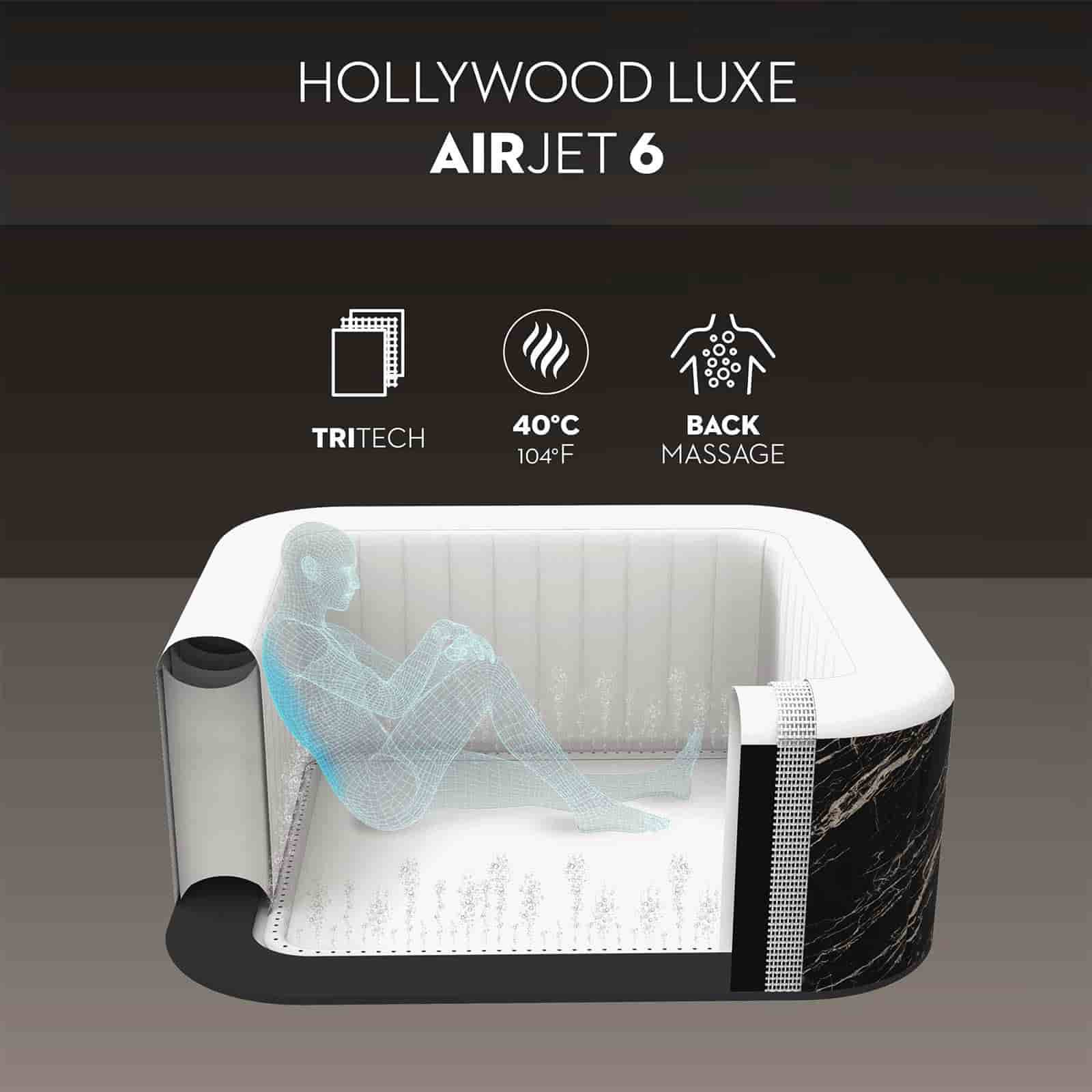 Spa hinchable para 4-6 pers. Lay-Z-Spa Hollywood Luxe