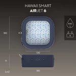 Spa insuflável hidromassagem 4-6 p. Lay-Z-Spa Hawaii Smart